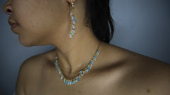 Colorful Necklace & Drop Earrings Set