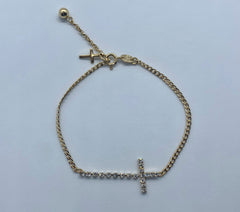 Sparkly Cross Bracelet