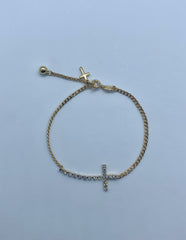 Sparkly Cross Bracelet