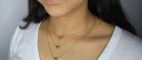 Triple Layer Beads Necklace