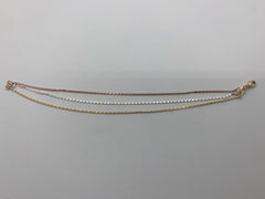 Triple Strand Minimalist Bracelet