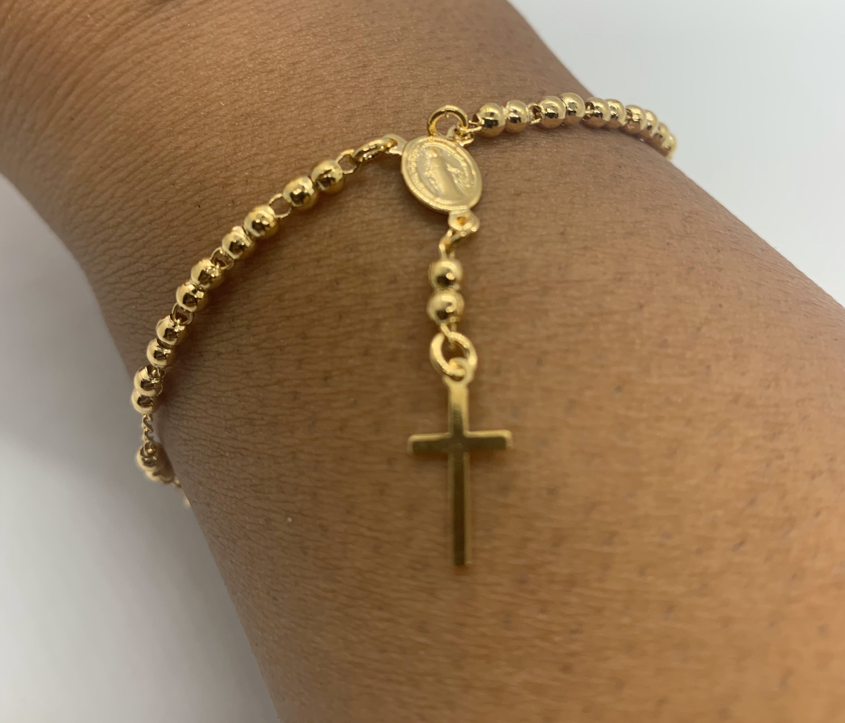 White Cloisonne Rosary Bracelet Blessed by Pope - Catholic Gifts –  Catholically