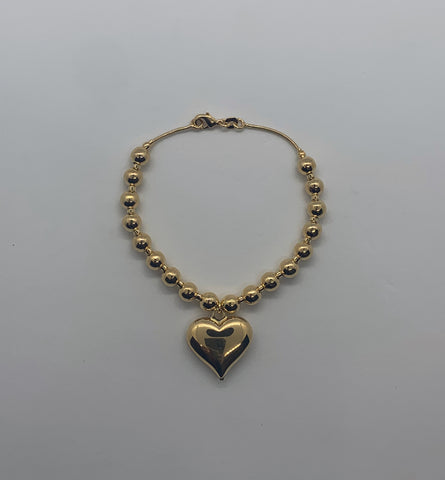 Beaded Heart Bracelet