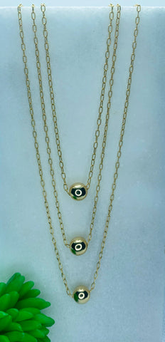 Triple Layer Beads Necklace